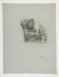 Étude de figure pour le roi Arthur