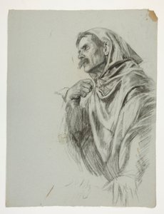 Étude de figure pour le roi Arthur - Edwin Austin Abbey