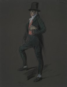 Étude de figure pour la figure du Dr. Casper Wistal - Edwin Austin Abbey