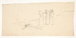 Figures, esquisse pour une pièce de Shakespeare non identifiée - Edwin Austin Abbey