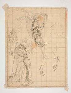 Galahad à cheval : étude - Edwin Austin Abbey
