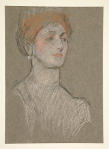 Tête de femme, Couronnement d