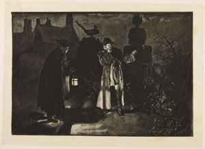 Illustration pour «She Stoops to Conquer» de Goldsmith: «Je me trompe, ou j