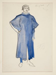 Jean de Gand, croquis de costume pour Henry Irving - Edwin Austin Abbey