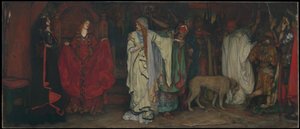 « Le Roi Lear », acte I, scène I - Edwin Austin Abbey