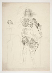La Pucelle (étude pour .1181) - Acte III, Scène II, Roi Henri VI (Partie I) - Edwin Austin Abbey