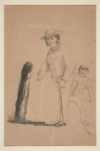Homme et garçon (recto); Têtes et figures de Chinois (verso)