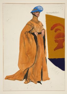 Northumberland, croquis de costume pour Henry Irving - Edwin Austin Abbey