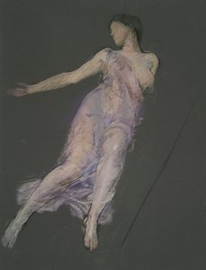 Possiblement une étude pour la figure de 17h - Edwin Austin Abbey