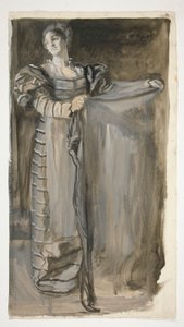 Étude préliminaire pour Othello (?) - Edwin Austin Abbey
