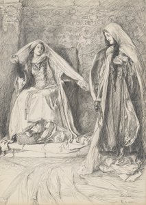 Rebecca et Rowena, illustration pour Ivanhoe - Edwin Austin Abbey