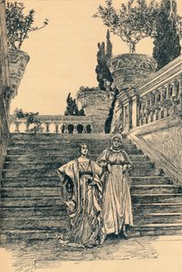Scène de Beaucoup de bruit pour rien, vers 1890 - Edwin Austin Abbey