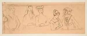 Croquis pour - Edwin Austin Abbey
