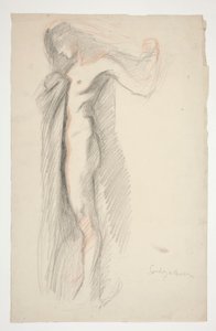 Étude de figure de 18h, pour la fresque Les Heures au bâtiment du Capitole de l