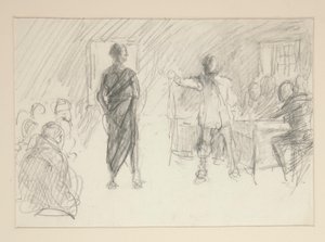 Étude pour - Edwin Austin Abbey