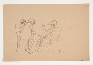 Étude pour .1207 - illustration pour Oliver Goldsmith