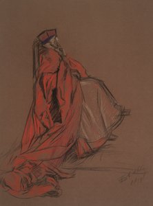 Étude pour le cardinal Woolsey pour le procès de Catherine