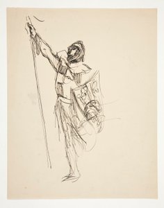 Étude pour Croisés Apercevant Jérusalem - Edwin Austin Abbey