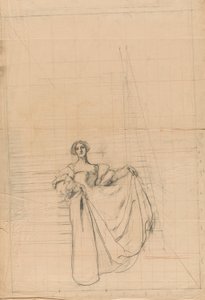 Étude pour Mesure pour Mesure : Femme en costume de la Renaissance