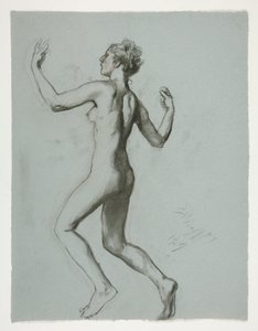 Étude pour la figure de 10 heures - Edwin Austin Abbey