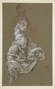 Étude pour la figure de 10h - Edwin Austin Abbey