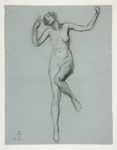 Étude pour la figure de 16h dans - Edwin Austin Abbey