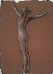 Étude pour figure de 6h du matin dans - Edwin Austin Abbey