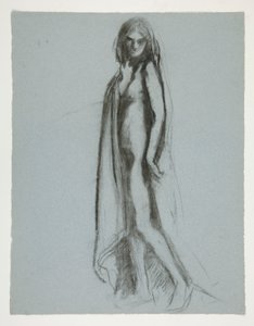 Étude pour la figure de 19h dans - Edwin Austin Abbey
