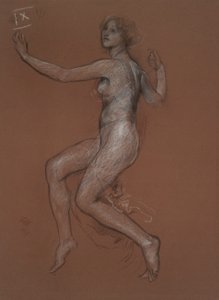 Étude pour la figure de 9h - Edwin Austin Abbey