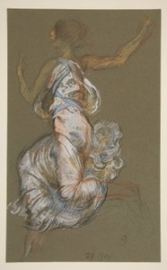 Étude pour la figure de 9h - Edwin Austin Abbey