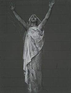 Étude pour la figure de la Religion rondel dans la rotonde du bâtiment du capitole de l