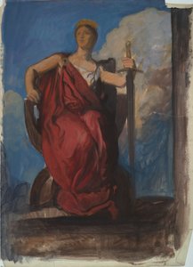 Étude pour la figure du Génie de la Pennsylvanie - Edwin Austin Abbey