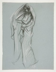Étude pour la figure de 4 h du matin (?) dans - Edwin Austin Abbey