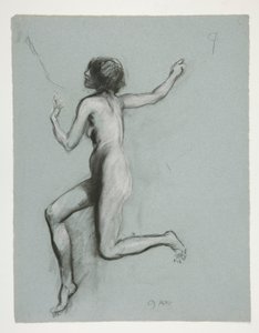 Étude pour la figure de 9h - Edwin Austin Abbey