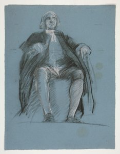 Étude pour la figure du général John Peter Gabriel Muhlenberg - Edwin Austin Abbey