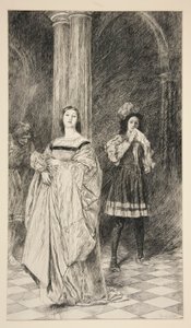 Sylvia et Valentine, Acte II, Scène i, Les Deux Gentilshommes de Vérone - Edwin Austin Abbey