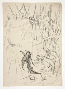 La Réalisation du Graal, étude pour La Quête du Saint Graal (série de quinze peintures pour la Bibliothèque publique de Boston, achevée en 1901)