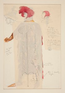 Le roi armé, croquis de costume pour Henry Irving - Edwin Austin Abbey
