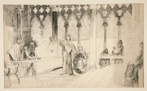 Scène de procès, du Marchand de Venise - Edwin Austin Abbey