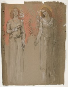 Deux anges - Edwin Austin Abbey