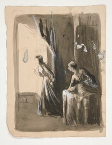 Deux femmes dans un intérieur - illustration non identifiée