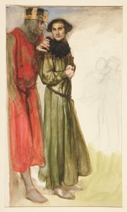 Scène de Shakespeare non identifiée (deux hommes) - Edwin Austin Abbey