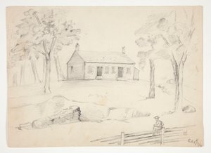 Vue de la Maison de Réunion des Amis - Edwin Austin Abbey