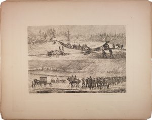 Coincé dans la boue, 1876