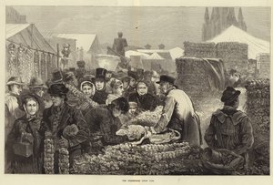 La foire aux oignons de Birmingham (gravure) - Edwin Buckman