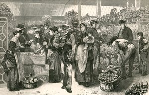 Le marché aux fleurs, Covent Garden, Londres - Edwin Buckman
