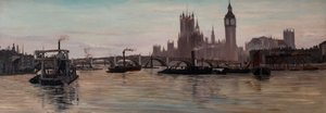 La Tamise à Westminster, 1878 - Edwin Edwards