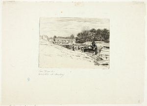 Whistler dessinant à Moulsey Lock - Edwin Edwards