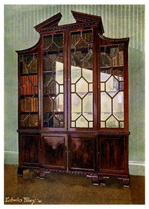Bibliothèque sculptée Chippendale, 1911-1912