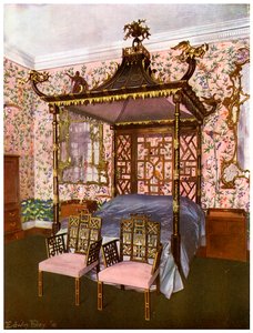 La chambre chinoise Chippendale, Badminton House, Gloucestershire, 1911-1912
